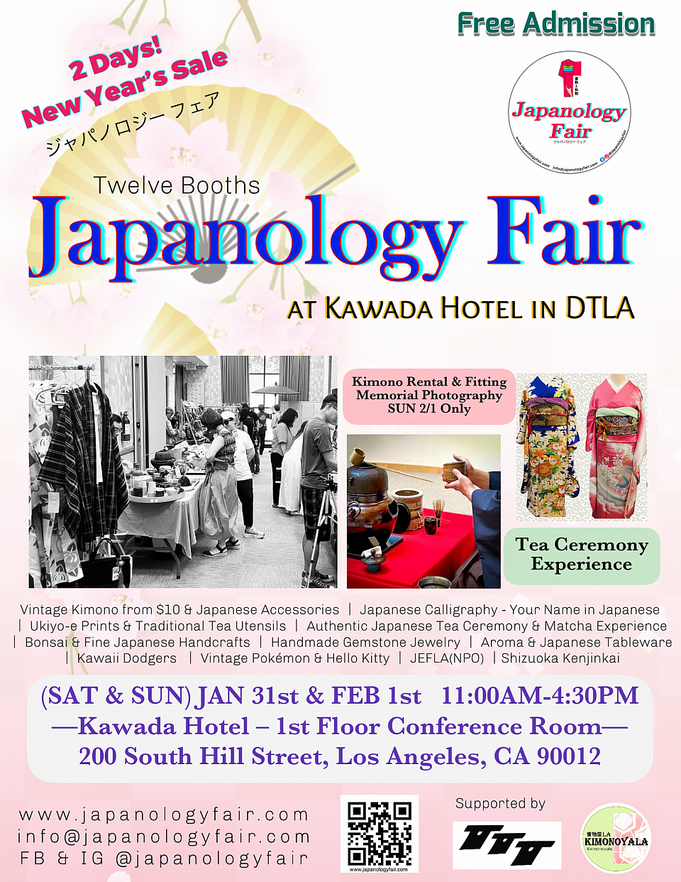 02/01/2026 Participating in Japanology Fair in DTLA with JEFLA