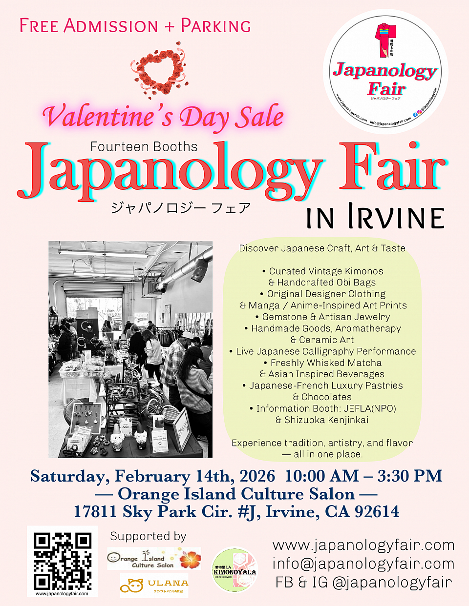 02/14/2026 Participating in Japanology Fair in Irvine with JEFLA